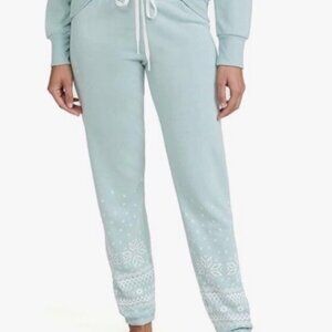NEW |‎ PJ SALVAGE Ice Blue Snow flake Lounge Jogger Pajama Pant Sleep Bottoms XL